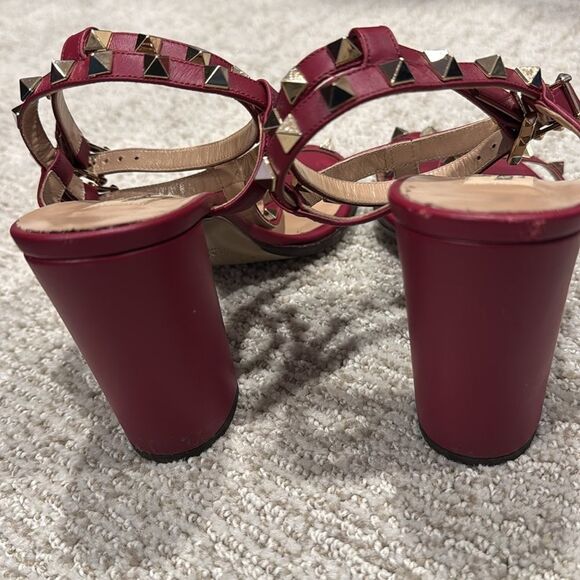 Valentino Garavanti Rockstud Rubino Authentic Sz 7.5 - Picture 6 of 14